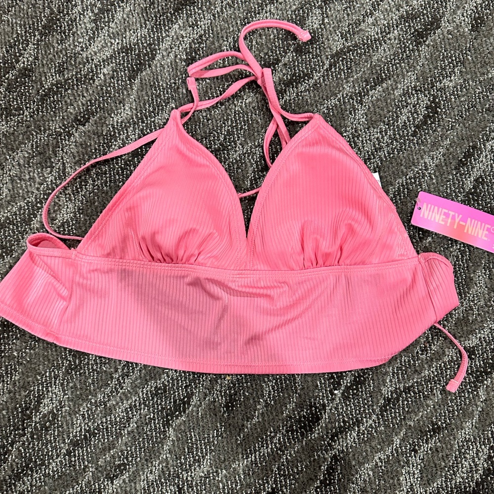 Vibrant Pink Bathing suit tops S & M